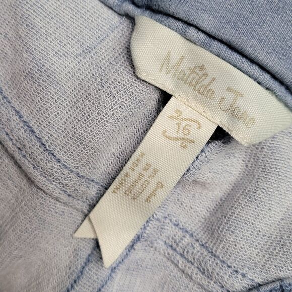 Matilda Jane Girls Blue Cropped Tab Velvet Jeggings Size 16 GUC - Picture 8 of 8